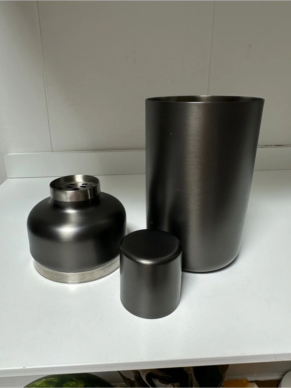 Graphite Fenton Cocktail Shaker | Crate & Barrel